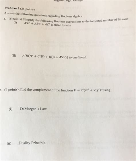 Solved Problem 2 25 Points Answer The Following Questions