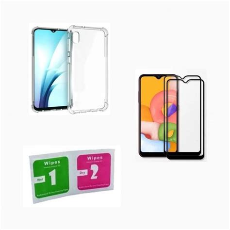 Kit Capa Anti Impacto Galaxy A Core Pel De Vidro D Yellow