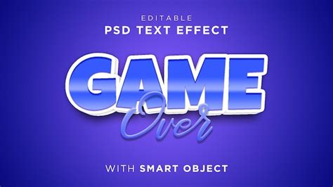 Juego Sobre Estilo De Efectos De Texto Editables En D Archivo Psd