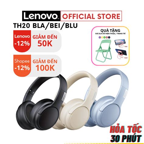 3 MÀU Tai nghe Bluetooth 5 3 Lenovo TH20 âm thanh HD sống động Phù