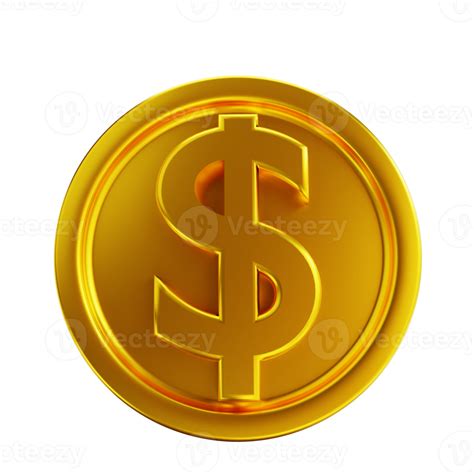 monedas de dinero de oro de ilustración 3d 10851211 PNG