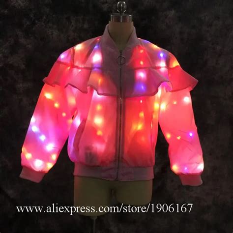 Colorful Led Luminous Women Clothes Light Up Led Halloween Masquerade