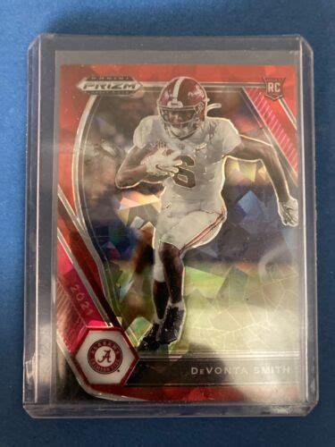 Panini Prizm Draft Picks Red Ice Devonta Smith Rc Ebay