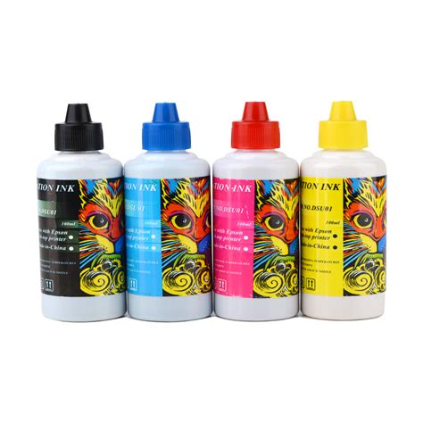 Dye Sublimation Ink For Epson 4 Color Combo 100 Ml Bottle Premium