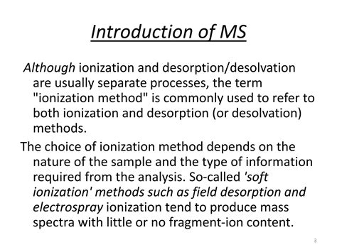 Mass Spectrometry Ionization Techniques | PPT