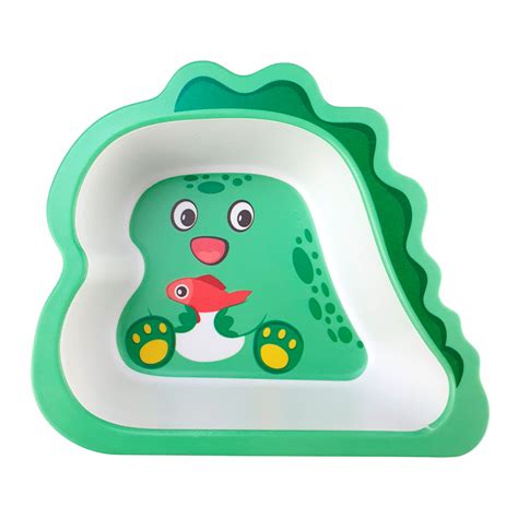 Kit Infantil Refei O Dinossauro Fibra De Bambu Verde Pe As Comprar