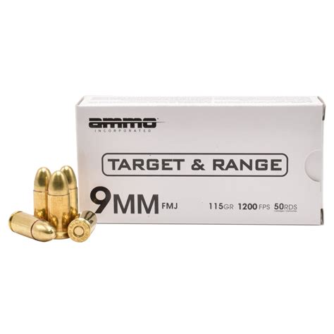 Ammo Inc 9mm Ammo 115gr Fmj 1 000 Rounds