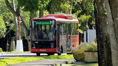 Foto Uji Coba Bus Listrik Untuk G20 Di Nusa Dua Bali Kumparan