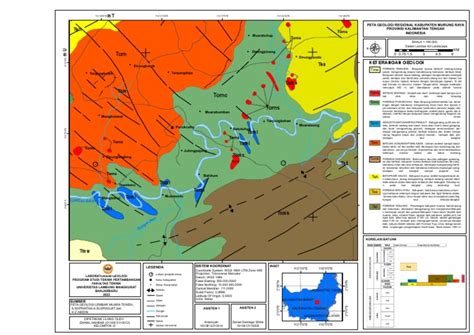 Peta Geologi Murung Raya, Kalimantan Tengah | PDF