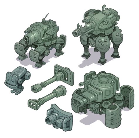 Mech Tank Concept Art by Nerd-Scribbles on DeviantArt