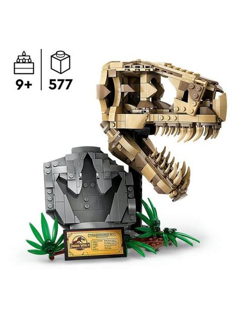 Lego Jurassic World Dinosaur Fossils T Rex Skull Toy 76964