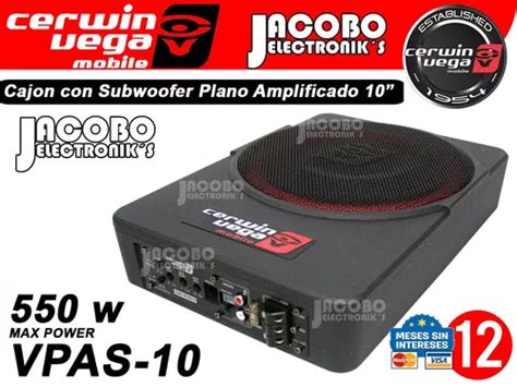 Subwoofer Con Amplificador Cerwin Vega De Vpas Msi Meses