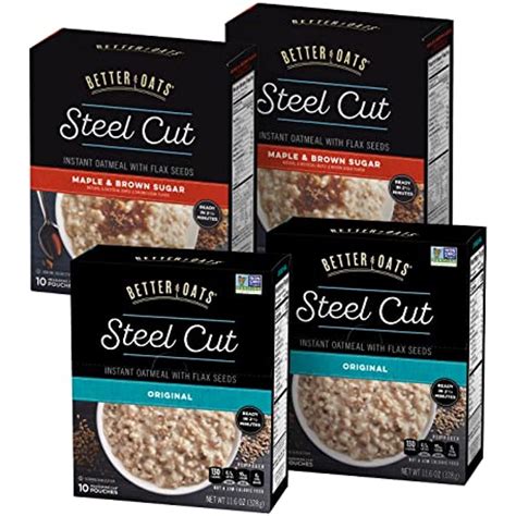 Better Oats Steel Cut Variety Pack 2 Maple Brown Sugar 2 Original