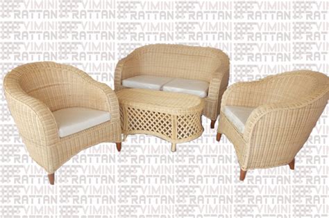 SALOTTI RATTAN MIDOLLINO NATURALE MIDOLLINO BANANO KUBO ARREDAMENTO