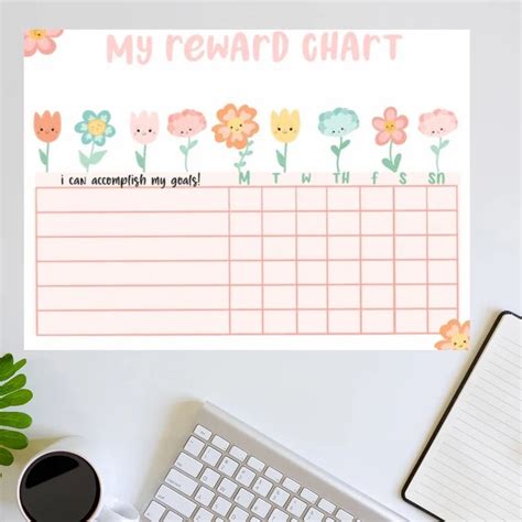 Flower Reward Chart Printable Live Sweet Shop