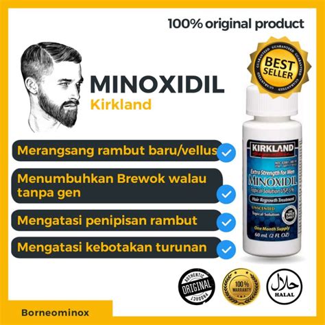 Jual Minoxidil Kirkland Signature 60ml Obat Penumbuh Perawatan Rambut