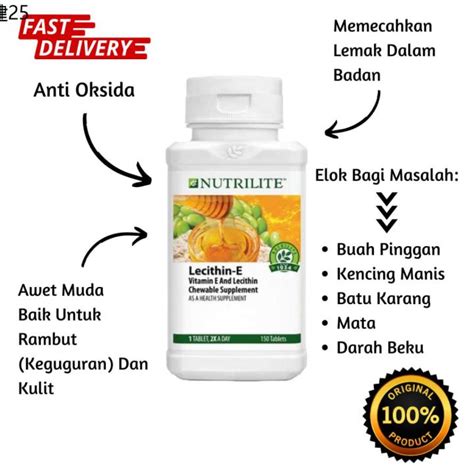 Strong Ready Stock Amway Nutrilite Lecithin E Vitamin E Lazada