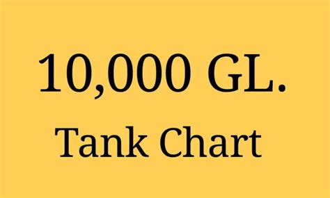 10 000 Gallon Tank Chart