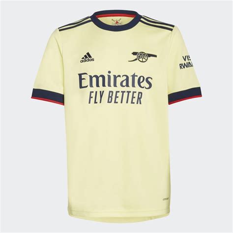 Adidas Arsenal 21 22 Away Jersey Yellow Free Shipping With AdiClub