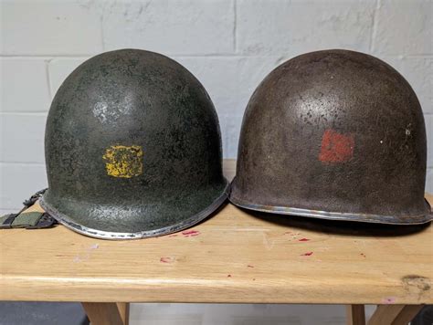 Help with helmet markings? - M-1; M-1C & M-2 HELMETS - U.S. Militaria Forum