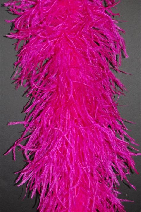 Ply Hot Pink Ostrich Feather Boa Yards For Halloween Etsy Hot