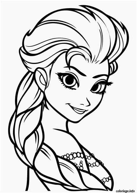 Dessin A Colorier Elsa Reine Des Neiges Livre De Coloriage