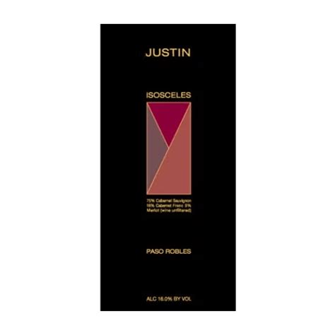 Justin Vineyards Isosceles 2020 Red Blends