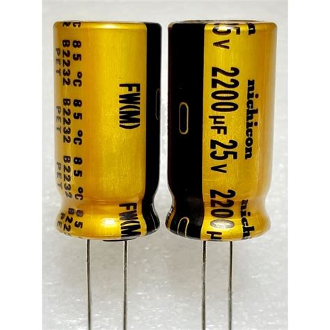 Nichicon Fw 2200uf 25v Capacitor ตัวเก็บประจุ คาปาซิเตอร์ Shopee Thailand