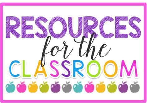 Classroom Resources!