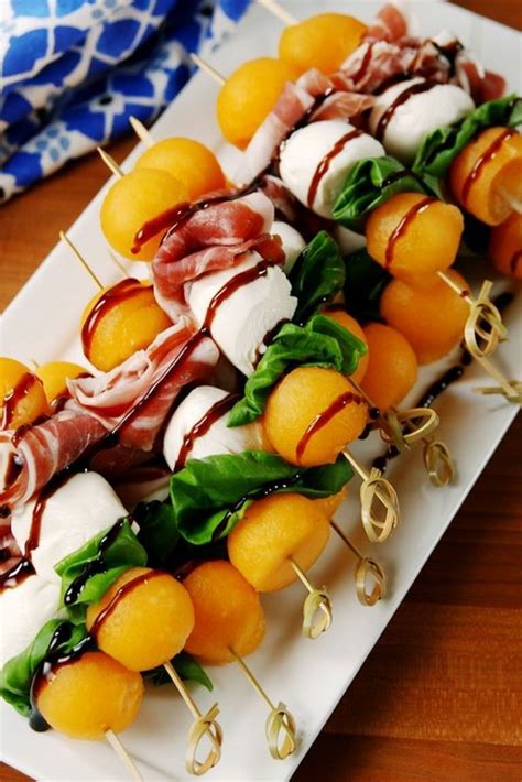 Recette Brochette Ap Ro Melon Mozzarella Prosciutto Basilic En