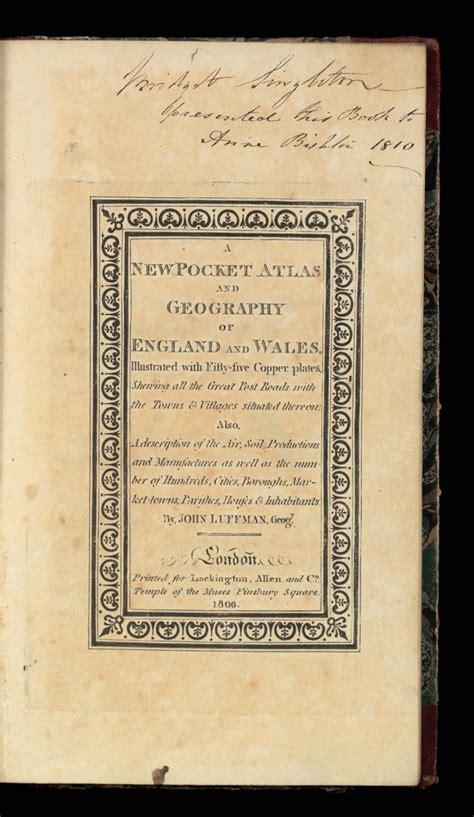 Luffmans Rare Pocket Atlas Of England And Wales Bada