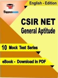 Csir Net General Aptitude Pdf Book In English Mock Test Practice Set