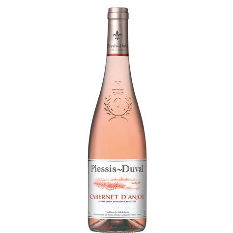 Vin Rosé Val de Loire AOP Cabernet d Anjou Plessis Duval la bouteille