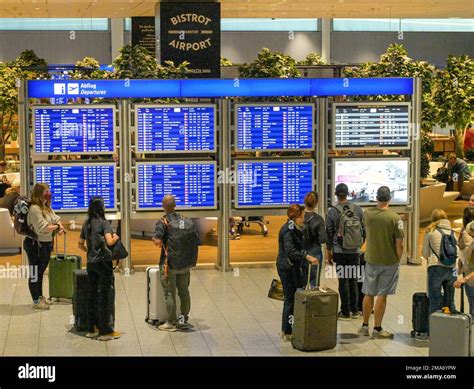 Display Board Terminal Airport Frankfurt Am Main Hesse Germany