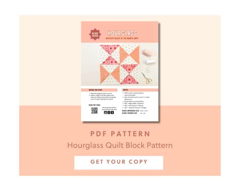 Hourglass Quilt Block Stacey Lee Creative