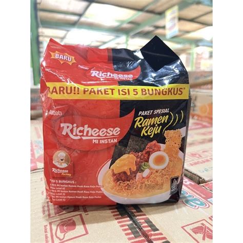 Jual Richeese Mie Instant Ramen Keju Paket Isi 5 Shopee Indonesia