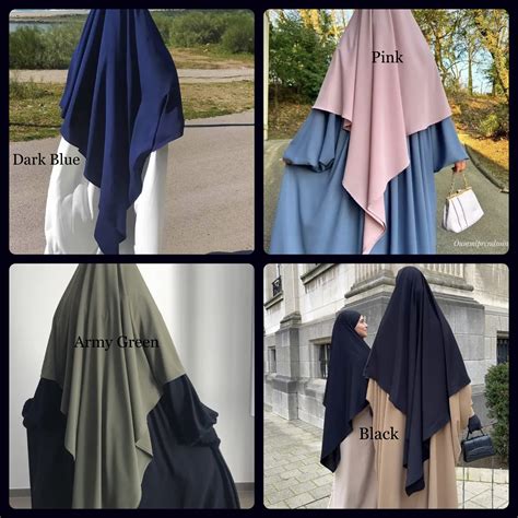 Buy Eid Prayer Garment Hijab Long Khimar Ramdan Muslim Long Headcarf