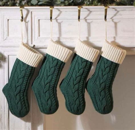 Personalized Cable Knit Christmas Stockings Etsy