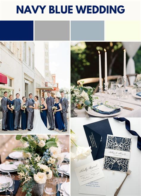 Top 10 Color Schemes For A Navy Blue Inspired Wedding In 2023