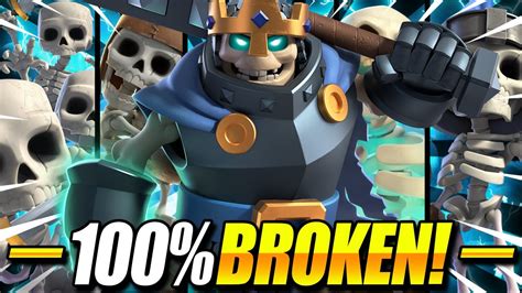 Infinite Swarm New All Skeleton Deck Dominates In Clash Royale Skeleton King Deck Clash