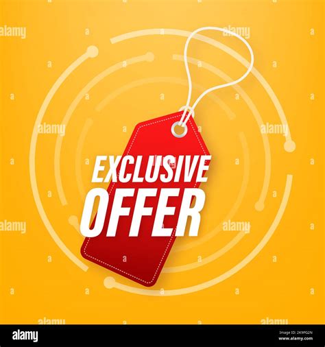 Exclusive Offer Label Badge Shop Now Vector Stock Illustration Stock