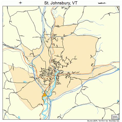 St Johnsbury Vermont Street Map 5062125