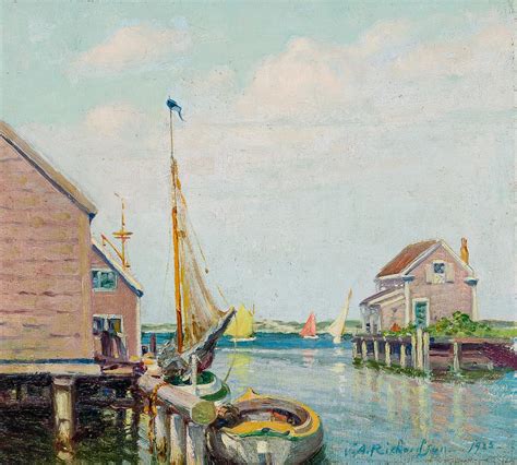 Lot Volney Allan Richardson American B 1880 1955 Nantucket Oil