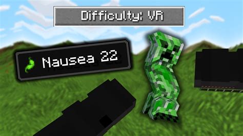 Minecraft Vr But Taking Damage Gives Me Nausea Youtube