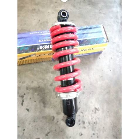 Jual MONOSHOCK BYSON BELAKANG STANDAR BAWAAN MOTOR WARNA MERAH MEREK