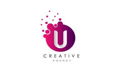 Dots Letter U Logo U Letter Design Vector With Dots 7571416 Vector