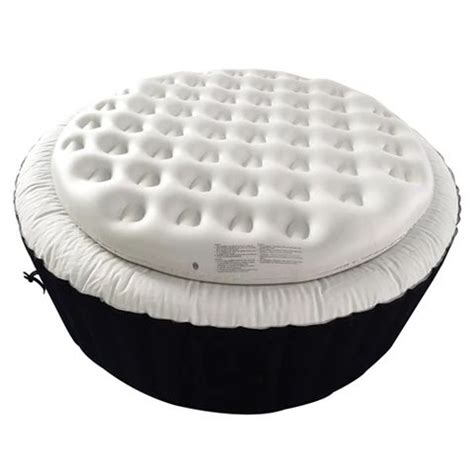 White Inflatable Round Insulator Top for 6-Person Inflatable Hot Tub by ...