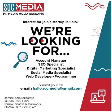 Lowongan Kerja Pt Media Mulia Bersama Di Solo Info Loker Solo