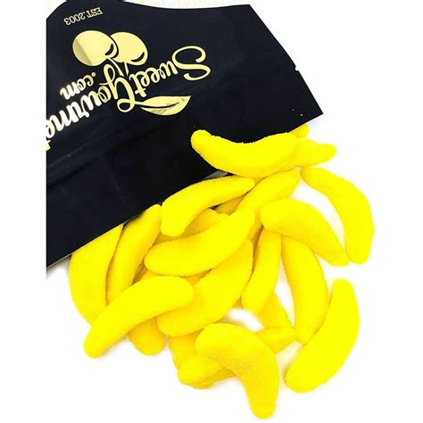 Vidal Sugar Bananas Gummy Candy Bulk Banana Flavor Gummy 2 Pounds