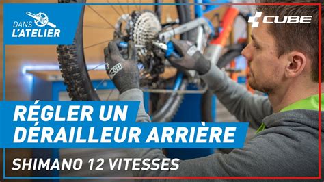 Régler un dérailleur arrière Shimano 12 vitesses Dans l Atelier YouTube